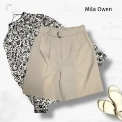 25SS Mila Owen ミラオーウェン ショートパンツ ベルト付き 美品のサムネイル