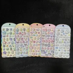 正規品 サンリオ コットンパフィー 5種セット はぴだんぶい