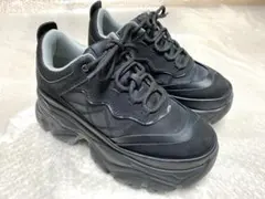 人気デザイン】未使用級 JEANASIS【L】ランダムアウトソール 厚底 黒