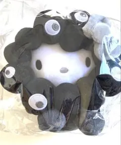 Mサイズ サンリオ 黒 ミャクミャク ハローキティ ぬいぐるみ ブラック　万博
