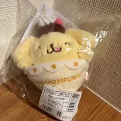 30周年　マスコットホルダー　ポムポムプリン　プリンでまんぷくしあわせプリン