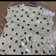 GU カンタンT 100サイズ 水玉柄