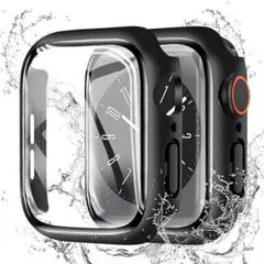 ◎CAERMA Apple Watch ケース 超薄型 防水 PC素材 ブラック
