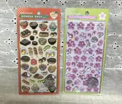【新品】　和柄　日本食　桜　ボンボンドロップシール　2枚セット