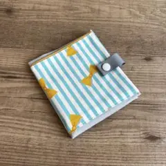 No.83 箱ティッシュの持ち運びができる☆ティッシュケース✳︎しましまリボン