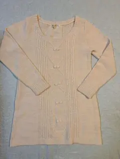 ロペピクニック アイボリー ケーブルニット