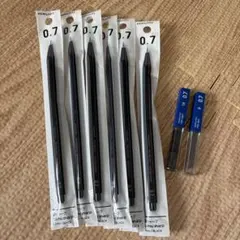 【未使用】コクヨ0.7鉛筆シャープ　6本セット　シャー芯おまけ付きのサムネイル