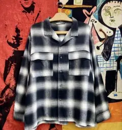 ボーイロンドン ヴィンテージ 80S 90S 長袖シャツ M NAVY ネイビー