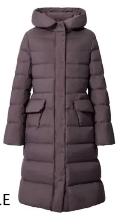 UNIQLO +J ジルサンダー　ウルトラライトダウンフーテッドコート　紫 L