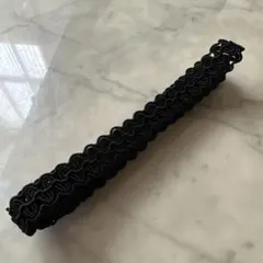 フランス　アンティーク　ヴィンテージ　リボン　ブラック