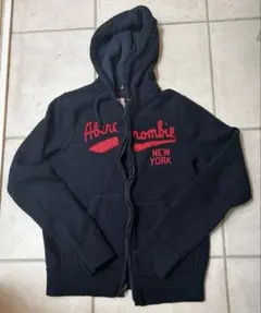 秋冬　Abercrombie & Fitch ネイビー パーカー XXL