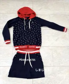 超美品）パーリーゲイツ、グレンチェック柄シリーズ、セットアップ