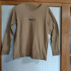 RVCA ベージュ ロゴ 長袖カットソーのサムネイル
