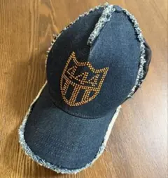 希少✨ヨシノリコタケ ✨444 スタッズ キャップ ブラック デニムのサムネイル