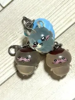 めじるしアクセサリー　モモンガ、くりまんじゅう