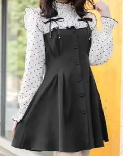 ロジータ ROJITA ハートドットレースアップワンピース