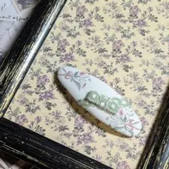 フランス生地の パッチンピン