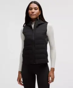 Lululemon フード付きダウンベスト ブラック