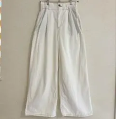 GU★ジーユー ライトデニムワイドパンツ L