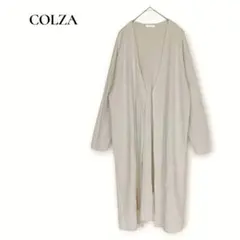 コルザ COLZA ニット ロングカーディガン 薄手 アイボリー M
