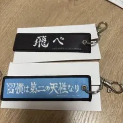 ハイキュー!! 刺繍キーホルダー　烏野・鴎台