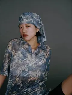 カットソー(長袖/七分) Ameri MIRANDA TAIDAI SHEER TURTLE TOP Ameri（アメリ）の「MIRANDA TAIDAI SHEER TURTLE TOP（Tシャツ