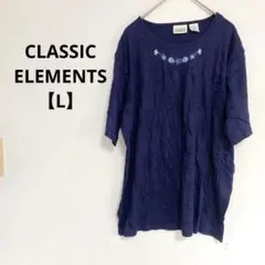 CLASSIC ELEMENTS 花柄 Tシャツ Lサイズ レディース 可愛い