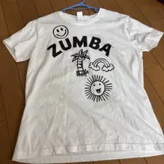 ZUMBA プリント Tシャツ XS/S ホワイト