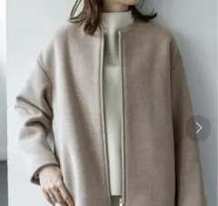 noble ノーブル　MTRカラーレスジップショートコート　クリーニング済み