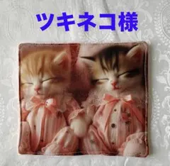 ツキネコ様専用　(11月) おやすみ猫ちゃん　トートバッグ　小物入れ