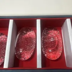 HOYAクリスタル ガラス 箸置き 5個セット