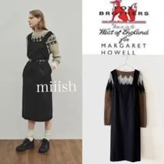 新品タグ付 マーガレットハウエル×フォックスブラザーズ フランネルワンピース8万