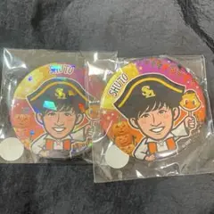 若鷹ガチャ ハロウィンver.　周東佑京選手のセット 缶バッジ