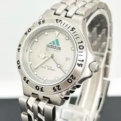 希少/稼働品✨adidas EQUIPMENT 腕時計 90s デイト シルバー