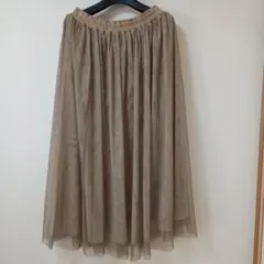 チュールスカート ゴムウエスト