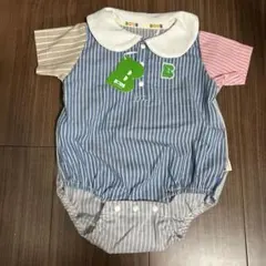 新品！キッズ子どもベビーBOWA襟付きロンパース 70サイズ