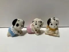 シルバニアファミリー　赤ちゃん132　ダルメシアン　3体　海外版