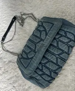 ディーゼル DIESELキルティングバックデニムバックチェーンショルダー Y2K