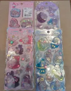 ウォーターシール 4枚セット☆サンリオ【マイメロ・クロミ】☆カミオジャパン