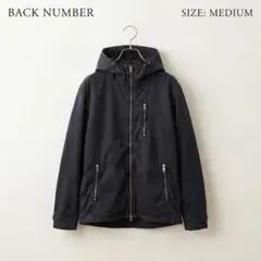 BACK NUMBER バックナンバー ジャケット フード M 黒　マウンテン