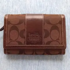 COACH コーチ 折り財布 シグネチャー柄