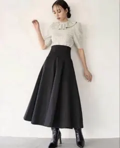 【美品】SNIDEL スナイデル　ハイウエストボリュームスカート　M