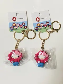 万博　サンリオ　パステルカラー　キーホルダーセット