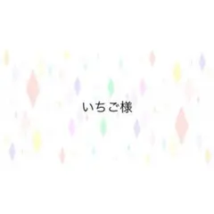 いちご様専用ページ