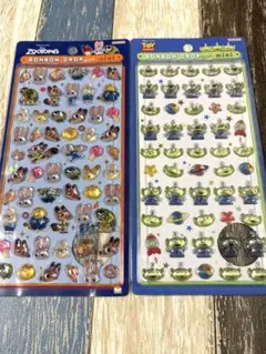 正規品 ズートピア・トイ・ストーリー リトルグリーンメン ボンボンドロップシール