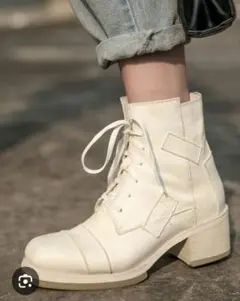 カッコいいレースアップブーツ♪23.5〜24（男女兼用）