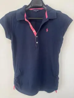 Ralph Lauren 半袖ポロシャツ ネイビー/ピンク