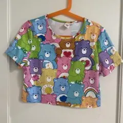 SHEIN Care Bears クロップドTシャツ 総柄のサムネイル