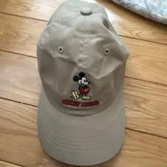 Disney ミッキーマウス キャップ ベージュ 54cm