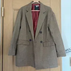 w closet チェック柄 テーラードジャケット